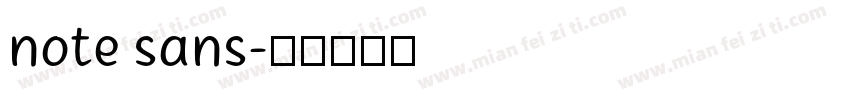 note sans字体转换